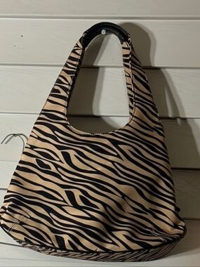 Nine West Zebra Animal-Print Shoulder Tote NWOT Retail $90